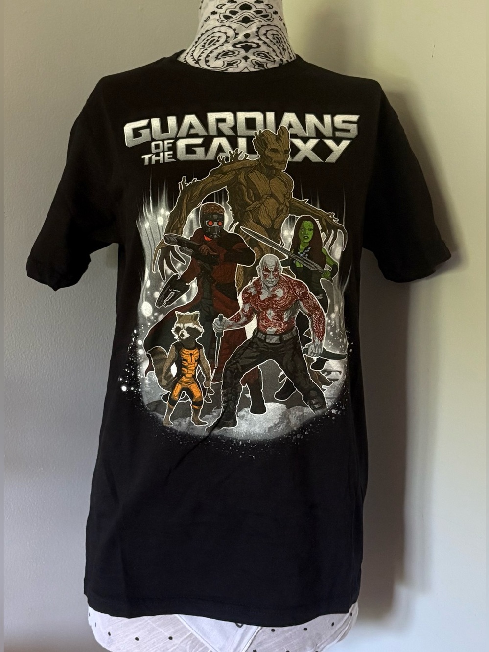 Marvel Guardians of the Galaxy Black Short Sleeve Graphic Tee